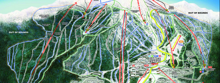 Pistenplan Big White Ski Resort