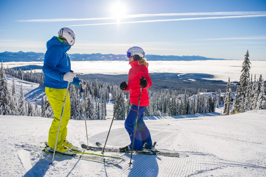 Big White ist das zweitbeliebteste Skigebiet in British Columbia mit 118 dir zur Verfügung stehenden Pisten jedes Skiniveaus.
