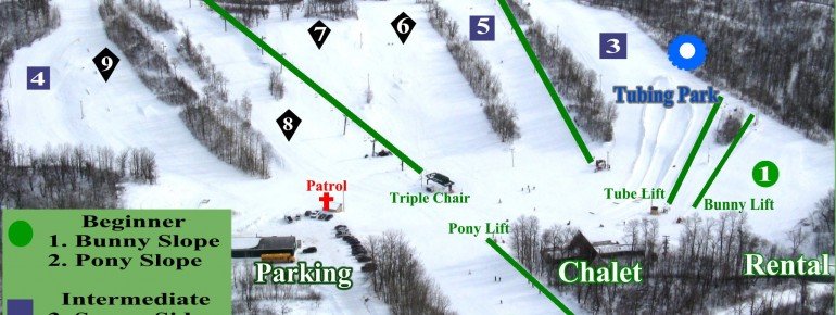 Pistenplan Bottineau Winter Park