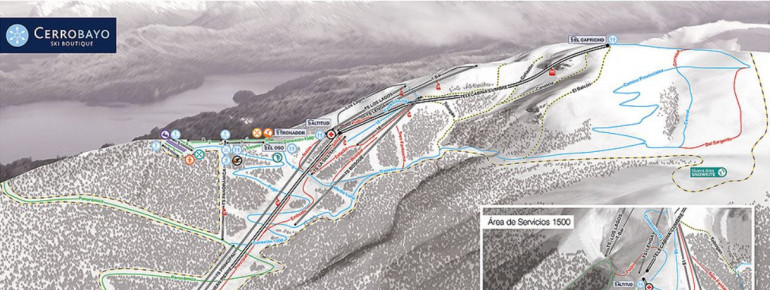 Pistenplan Skigebiet Cerro Bayo