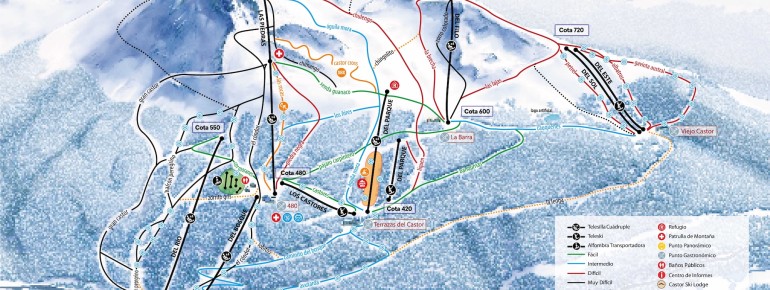 Pistenplan Cerro Castor