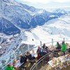 Mittagspause mit Sicht auf den Mont Blanc