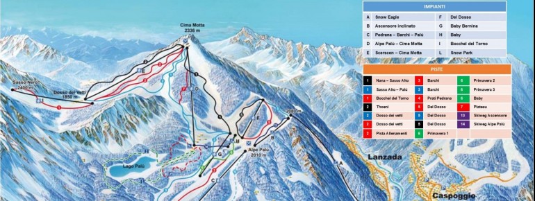 Pistenplan Valmalenco - Alpe Palù