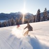 frühmorgens im Skigebiet Christlum in Achenkirch