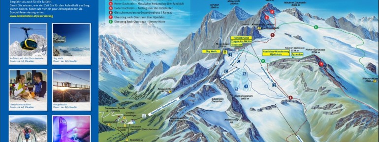 Lageplan Dachstein Gletscher