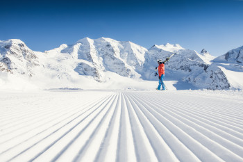 Das Skigebiet Diavolezza Lagalb bietet ein tolles Skierlebnis von Oktober bis Mai.