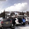 Keine Selbstverständlichkeit für amerikanische Skigebiete: Kostenloser Parkplatz in direkter Liftnähe!