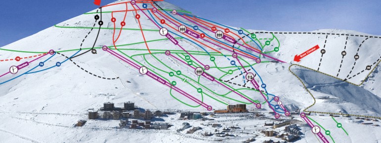 Pistenplan El Colorado - Farellones