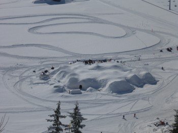 Das Iglu-Dorf von oben