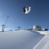 Die größte Halfpipe Europas steht in Laax.