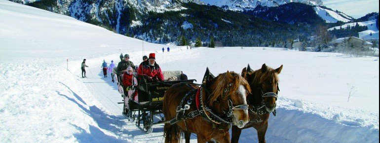 Pferdekutschenfahrt durch die Winterlandschaft