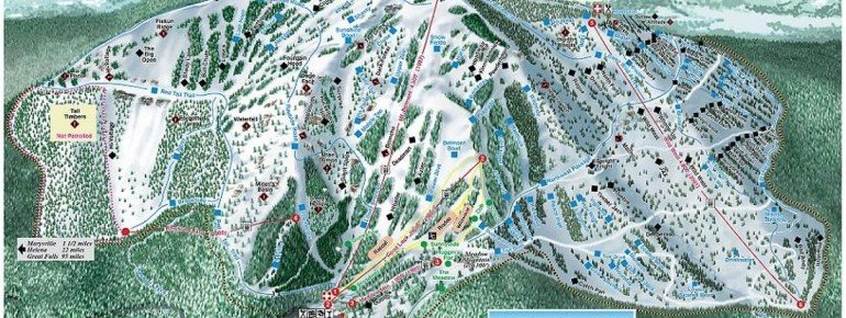 Pistenplan Great Divide Ski Area