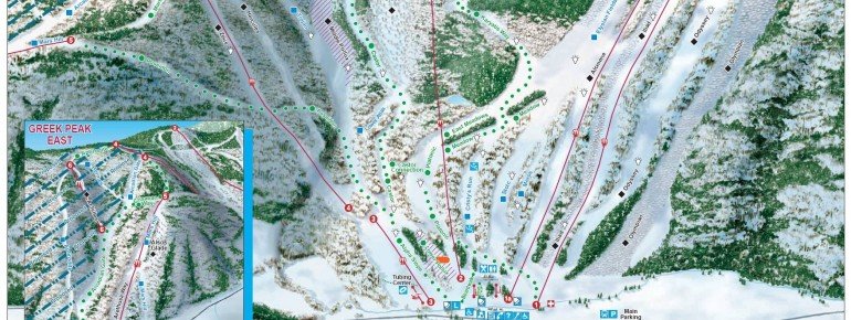 Pistenplan Greek Peak Ski Resort