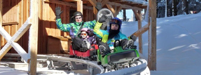 Die Sommerrodelbahn ist auch im Winter geöffnet