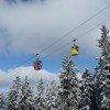 Die Kabinenbahn befördert Wintersportler auf den Bocksberg