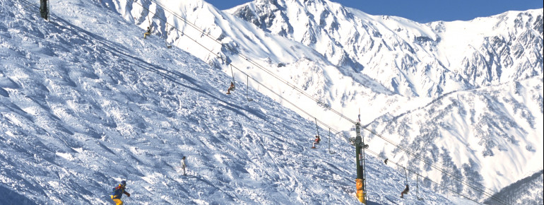 Im Skigebiet Happo One - Hakuba stehen insgesamt 52 Pistenkilometer aller Schwierigkeitsgrade zur Verfügung.