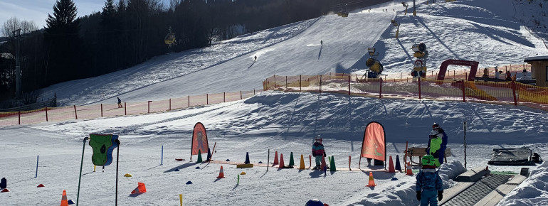 Zauberteppich im Skischulgelände