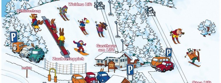 Pistenplan Skigebiet Geiersberg Hauzenberg