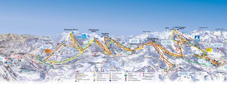 Pistenplan Hochkönig