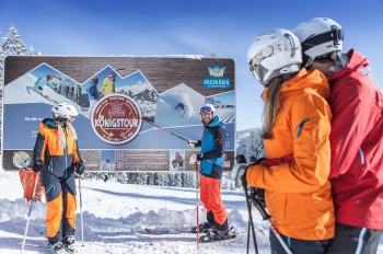 Die Königstour gehört zu den Highlights im Skigebiet.