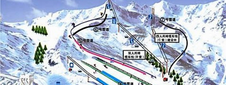 Pistenplan Skigebiet Huaibei