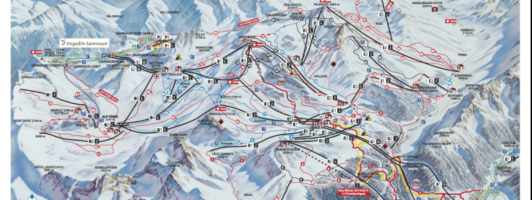 Pistenplan Ischgl (Silvretta Arena)