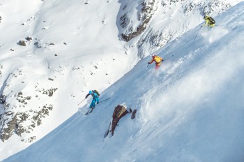 Freeride Abfahrt vom Palinkopf (2864m)