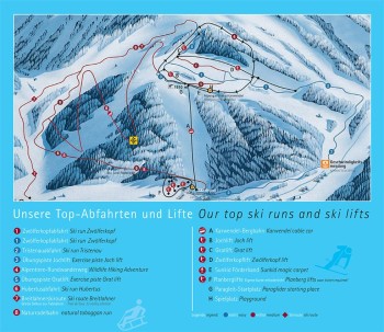 Pistenplan der Karwendel-Bergbahn