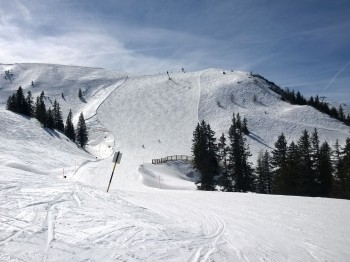 Blick auf die Brunn-Abfahrt