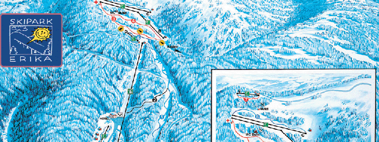 Pistenplan Kojsovska Hola/Skipark Erika