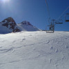 Skilift im Skigebiet la Parva.