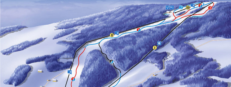 Pistenplan Laskowa Ski
