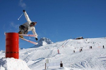 Der Snowpark GB ist fast 5 Hektar groß.