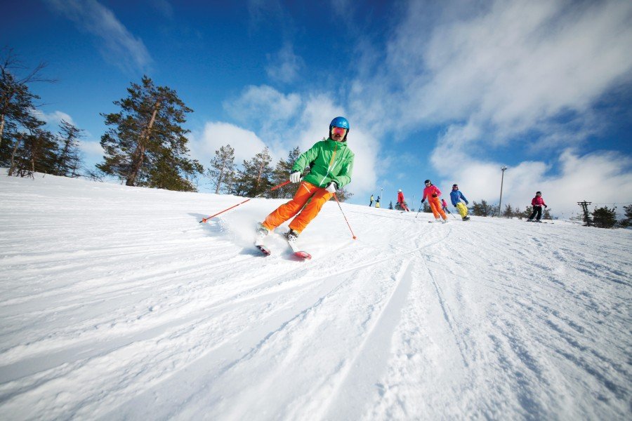 Auf den weitläufigen Pisten ist Skispaß garantiert.