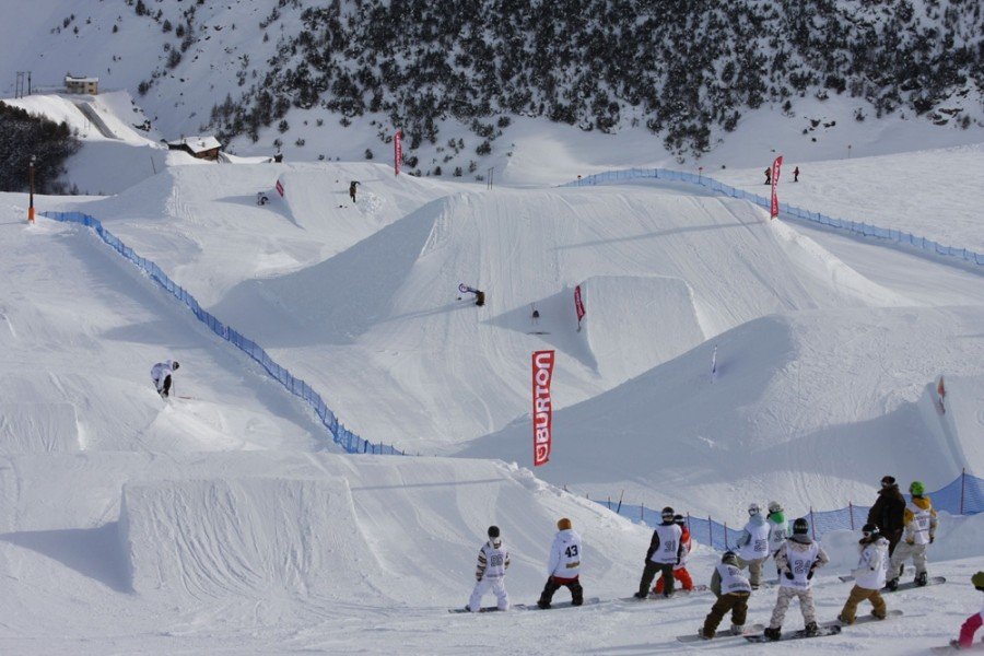 Das Skigebiet Livignio ist für seine zahlreichen Snowparks bekannt.