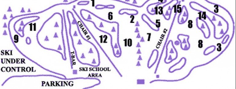 Pistenplan Lost Valley Ski Area