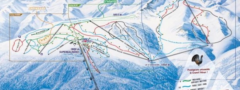 Pistenplan Luchon Superbagneres