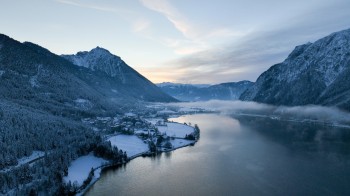 Maurach am Achensee im Winter