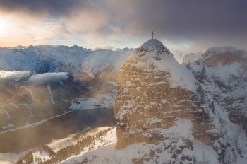 Rotspitz im Rofangebirge im Winterkleid