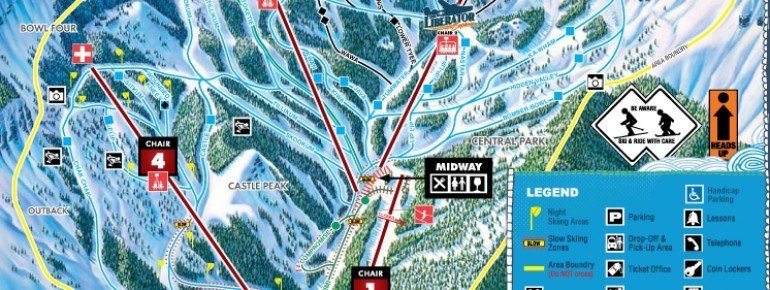 Pistenplan Mission Ridge Ski Area