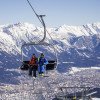Diesen tollen Ausblick über die Tiroler Landeshauptstadt Innsbruck und das Inntal sowie auf die Nordkette erhält man im Skigebiet Muttereralmpark.