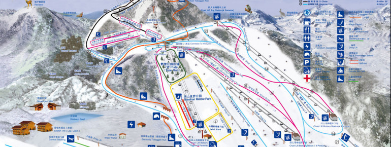 Pistenplan Skigebiet Nanshan