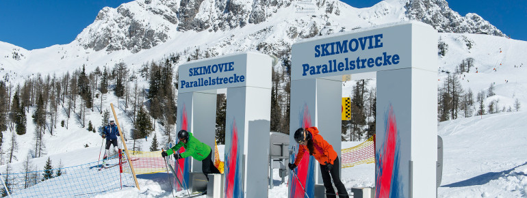Insgesamt drei SkiMovie-Strecken sorgen für Action!