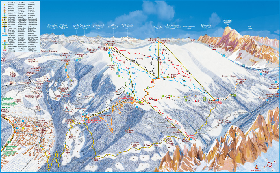 Skigebiet Plose Brixen • Skiurlaub • Skifahren • Testberichte