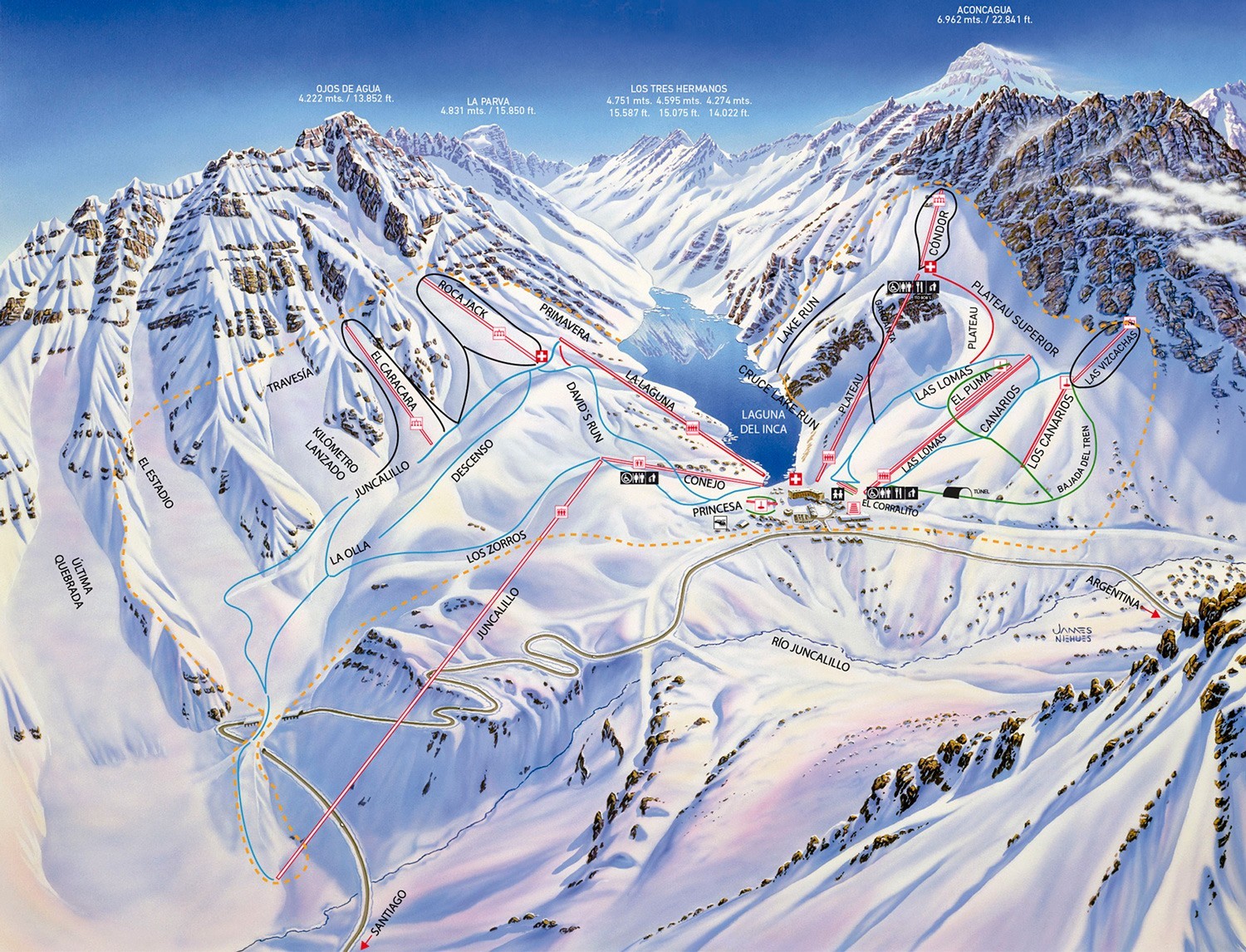 Pistenplan Portillo