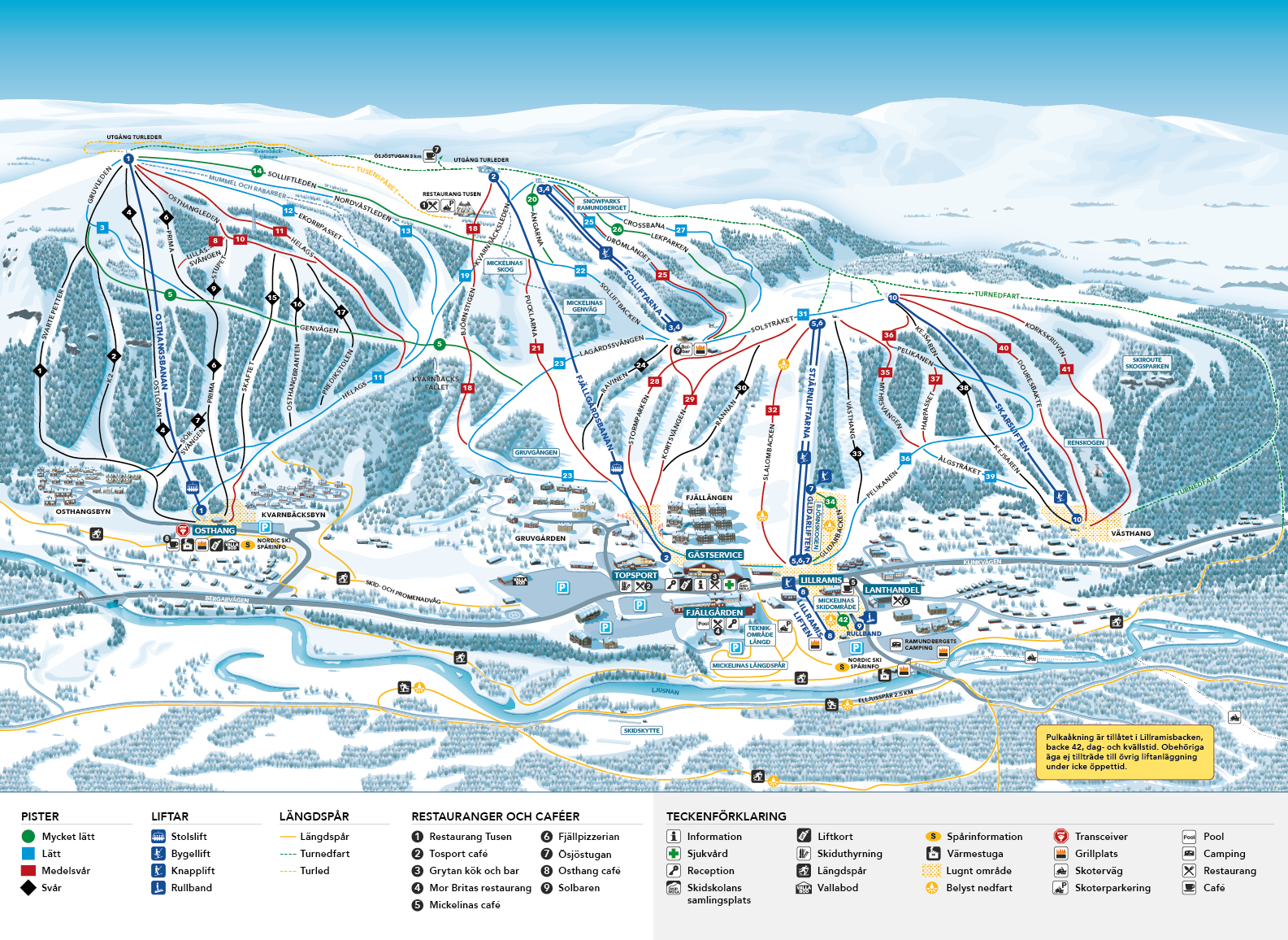Pistenplan Ramundberget
