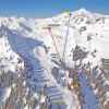 Das Höhenskigebiet am Hahnenkamm im Detail