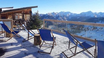 Neue Sonneninsel auf der Skihütte Hochsitz