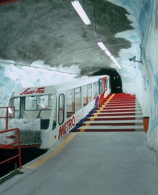 Die Metro Alpin ist die höchste Untergrundstandseilbahn der Welt