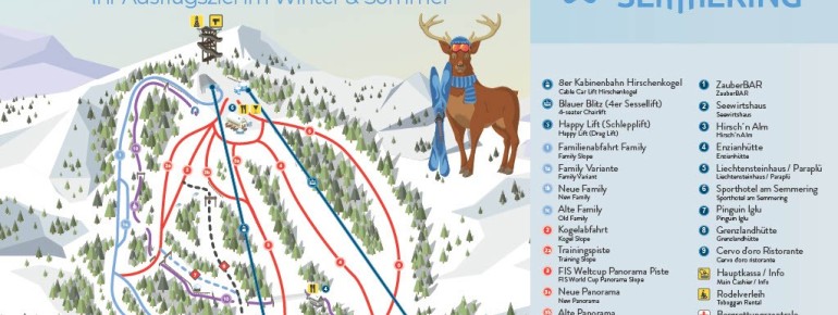 Pistenplan Semmering Hirschenkogel